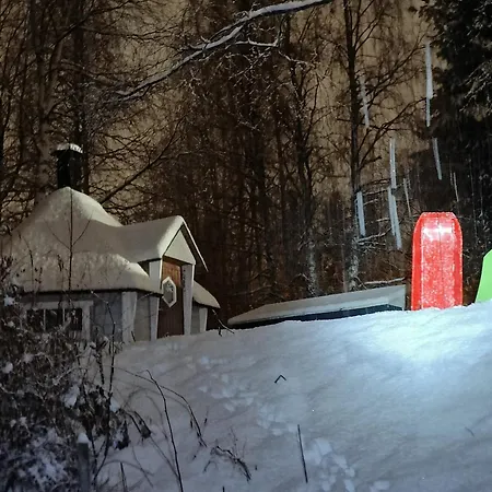 Arctic Aurora With A Lappish Grill Hut - Northern Lights And Private Sledding Hill In The Backyard, In The Hometown Of Santa Claus, *