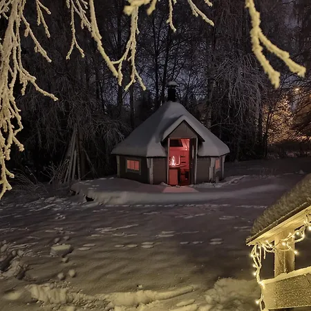 Arctic Aurora With A Lappish Grill Hut - Northern Lights And Private Sledding Hill In The Backyard, In The Hometown Of Santa Claus, Villa