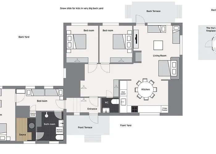 Вилла Arctic Aurora With A Lappish Grill Hut - Northern Lights And Private Sledding Hill In The Backyard, In The Hometown Of Santa Claus,