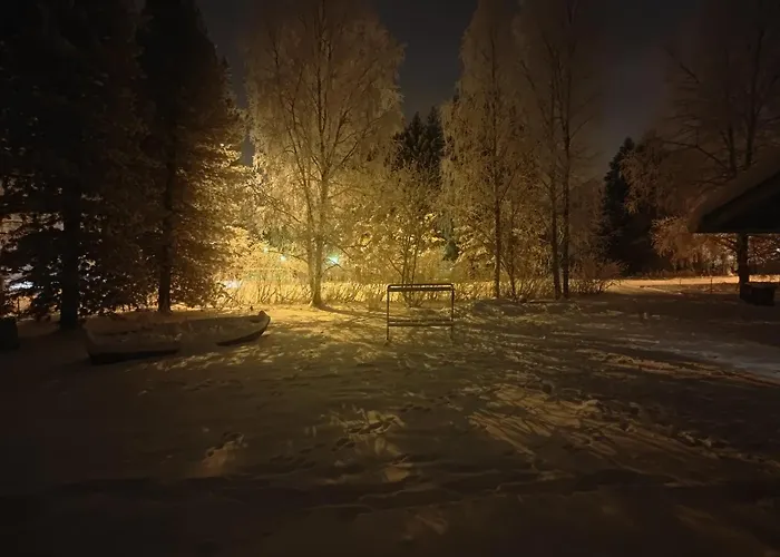 Arctic Aurora With A Lappish Grill Hut - Northern Lights And Private Sledding Hill In The Backyard, In The Hometown Of Santa Claus, *