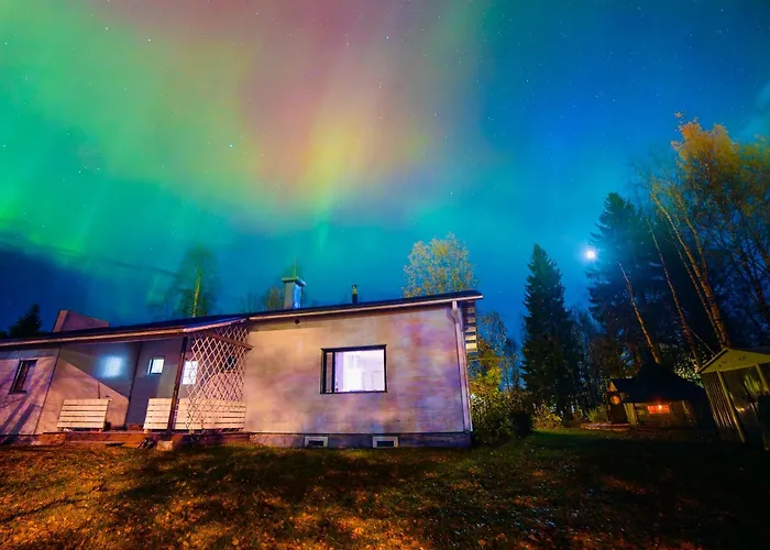 Вилла Arctic Aurora With A Lappish Grill Hut - Northern Lights And Private Sledding Hill In The Backyard, In The Hometown Of Santa Claus,